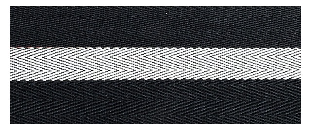 Cinta Negro / blanco chevron